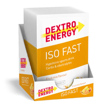 DEXTRO ENERGY  Iso Fast mineral drink 12 sáčků výhodné balení fruit mix