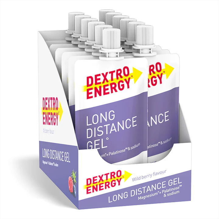 DEXTRO ENERGY - LONG DISTANCE GEL výhodné balení 6ks lesní ovoce+6ks. mango 12ks