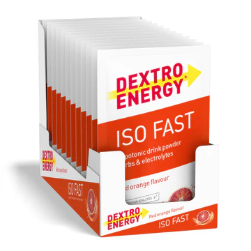 DEXTRO ENERGY Iso Fast mineral drink 12 sáčků výhodné balení red orange
