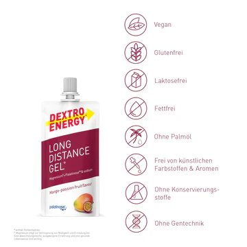 Dextro energy Long distance gel 4+1 gratis mango