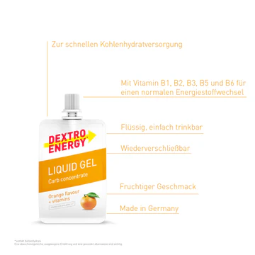 DEXTRO ENERGY liquid gel+vitaníny
