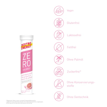 DEXTRO ENERGY Zero calories + kofein