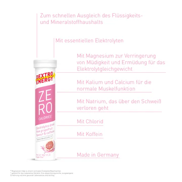 DEXTRO ENERGY Zero calories + kofein