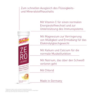 DEXTRO ENERGY Zero calories + sodík